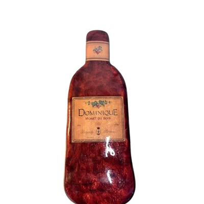 *Wine Wall Art Leandra Ginevra 1992 Art Glass 12" - Image 1 of 4