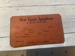 ORIGINALE 1974 AUTO DA CORSA NUOVA EGITTO SPEEDWAY LICENZA CONCORRENTI INUTILIZZATA - Foto 1 di 2