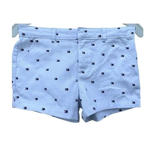 Tommy Hilfiger Shorts Logo Print Casual Summer Outfit Size 12 - Picture 1 of 3