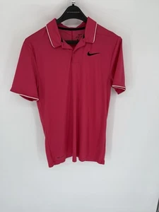 Nike Dri-Fit Mens Pink Sz S Essential Regular Performance Golf Polo. - Picture 1 of 9
