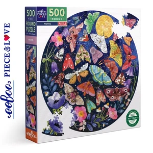 eeBoo MOTTEN 500 Stck. Rundes Puzzle Insekten Stück & Liebe Super Deluxe PZFMOT - Bild 1 von 6