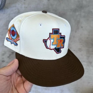 Gorra de béisbol ajustada 7 3/8 Texas Rangers Arlington Stadium New Era azul UV - Imagen 1 de 3