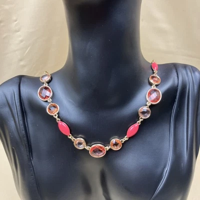 Collar de piedra tono dorado Anne Klein, extensor de 16" + 3" precio de venta sugerido por el fabricante $40 Foto 1 de 4