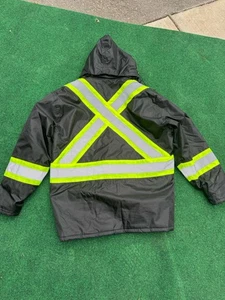 Hi-Vis Insulated Safety Reflective Jacket ROAD WORK HIGH VISIBILITY - Foto 1 di 6