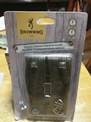 CUBIERTA PLACA INTERRUPTOR PALANCA ÚNICA MARRÓN NOS Foto 1 de 4
