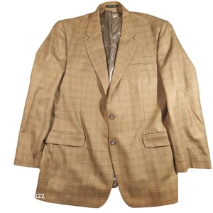 Lauren Ralph Lauren Blazer Herren 46 lang hellbraun Wolle Kaschmir Fensterscheibe Sport Mantel - Bild 1 von 10