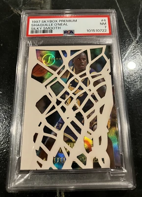 Skybox Premium 1997-98 sedoso suave Shaquille O'Neal #4 PSA 7 solo 1 superior Foto 1 de 2