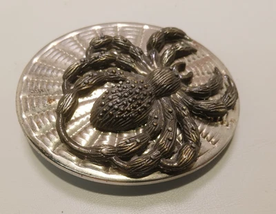 Vintage Spiderweb Belt Buckle Tarantula Spider Goth Halloween Fighter - Image 1 of 3
