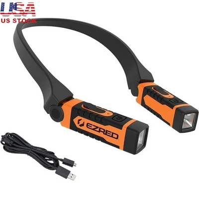 Hands Free Neck Light USB Rechargeable LED Work Light 4 Modes 300 Lumens - Image 1 of 4