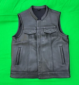 First Classics Platinum Label Men's Black Leather Vest Size M. - Picture 1 of 11