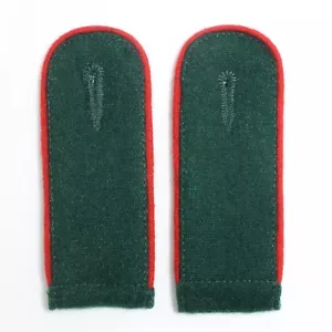 Artillería EM Hombro Tableros Botella Verde Rojo Tubería - Segunda Guerra Mundial Repro Charreteras Ejército - Imagen 1 de 1
