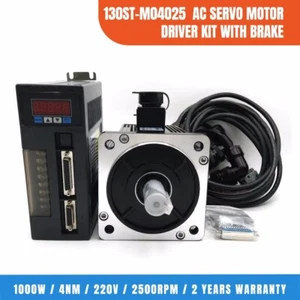 130ST-M04025 AC Servo Motor Driver Kit 1KW 4Nm 220V 2500rpm for Wide Application - Picture 1 of 11