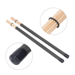 1 Pair Drum Stick Brushes Bamboo Hot Rods Drumsticks For Small Venue And - Picture 1 of 22