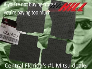 2024 Genuine Mitsubishi Outlander Sport All Weather Rubber Floor Mats MZ314487 - Picture 1 of 1