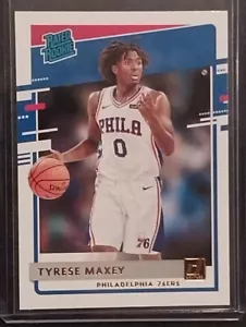 TYRESE MAXEY 2020-21 DONRUSS RATED ROOKIE GOLD FOIL #211 PHILADELPHIA 76ERS - Picture 1 of 4
