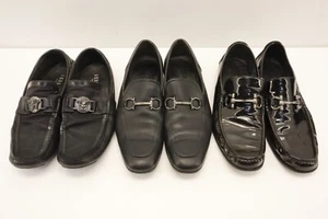 3 Pair Men's Ferragamo & Versace Loafers Size 8 & 7.5 #42 - Picture 1 of 16