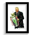 MANCHESTER UNITED - MAN UTD - SIR ALEX FERGUSON FRAMED ART PRINT POSTER.