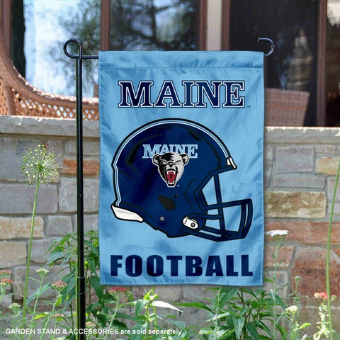 Maine Black Bears Football Helmet Garden Yard Banner Cover