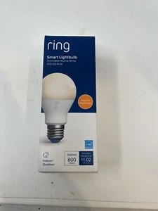 Ring Smart LED Bulb A19 60W Eqv Wi-Fi Connectivity White - Picture 1 of 4