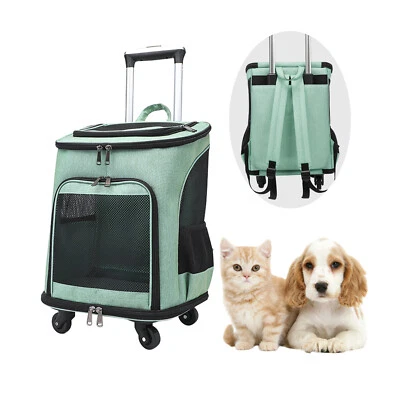 Katzenrucksack Hunderucksack mit Trolley Katzen Hunde Welpen Haustier Rucksack - Bild 1 von 4