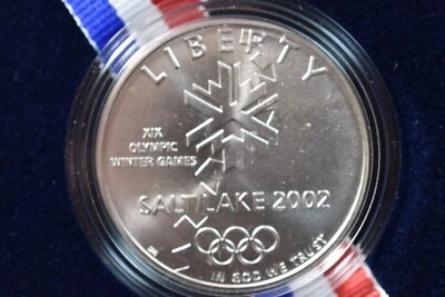 US 2002 P OLYMPIC UNCIRCULATED  $1 -MINT PACKAGING - Image 1 of 4