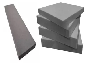 HIGH DENSITY GREY UPHOLSTERY FOAM PREMIUM QUALITY SHEETS FREE & FAST POSTAGE - Picture 1 of 3