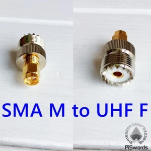RF Connector converter UHF SO-239 F Female - SMA Male M Coaxial Coupling Adapter - Picture 1 of 1