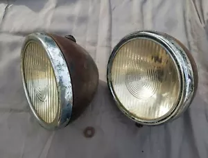 RARE Bosch headlights 30's Alfa Romeo 1750 6C 8C 2300 RM Lancia Lambda Artena - Picture 1 of 12