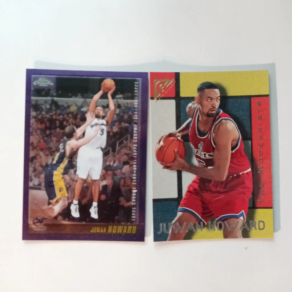 Juwan Howard 2000-01 Topps Chrome #89 & 1995-96 Topps Gallery #21 (2) - Image 1 of 1