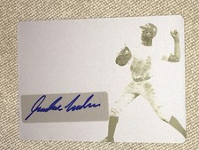 JORDAN WALKER 2019 Leaf Perfect Game Autograph Yellow Printing Plate #1/1