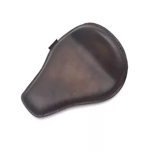 Sport Solo Sattel Leder Oldstyle schwarz-braun passend für Harley Davidson - Bild 1 von 4