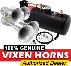 Kit de bocina de tren para camión/coche/camión sistema de camioneta/tanque de aire 1G/150 psi/4 trompetas - Imagen 1 de 11