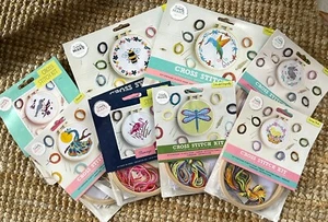 Docrafts Cross Stitch Kit - FLAMINGO BIRDS & BUGS SPRING BUNNY CHICK - 8 options - Picture 1 of 25