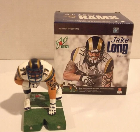 JAKE LONG #77 St. Louis Rams Figure NFL NFLPA FOOTBALL 7up 4.25"  New NIB Cover