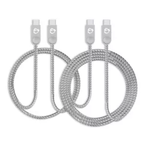 SIIG Zinc Alloy USB-C to USB-C Charging & Sync Cable - 1.65ft & 3.3ft (2-Pack) - Picture 1 of 4
