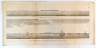 Original George Anson Voyage Round The World 1748 Copper Plate Iii Cape Blanco