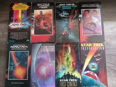 Lot 8 Star Trek The Motion Picture VHS Special Longer Version Wrath of Khan Vtg - Image 1 of 2