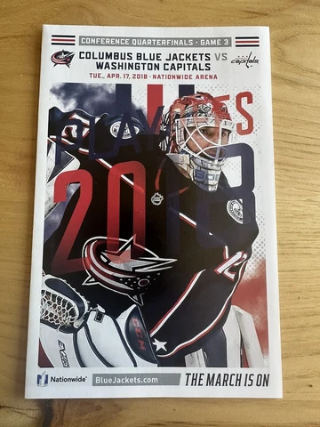 2018-19 Sergei Bobrovsky Columbus Blue Jackets Game Day Poster  04/17/2018 Cover