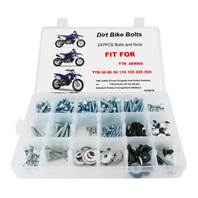 Kit de pernos de escape de motor con marco de carrocería de plástico apto para Yamaha PW50 PW80 PW110 PW125 Foto 1 de 4