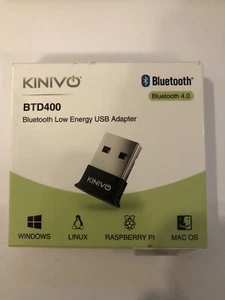 Kinivo USB Bluetooth Adapter for PC BTD400 (Bluetooth 4.0 Dongle) - Picture 1 of 1