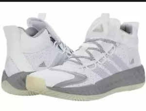 Adidas Herren Pro Boost Mid Weiß & Onix FW9513 Größe 13 Schuhe Sneaker Neu ohne Etikett - Bild 1 von 8