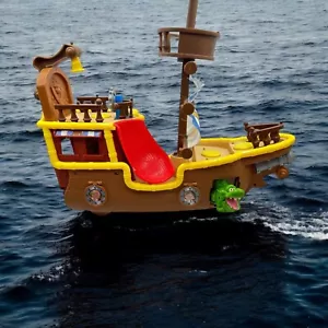 Fisher-Price Jake The Never Land Pirates Ship Playset Crocodile Musical Toy - Picture 1 of 12