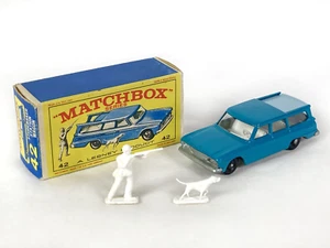 Lot 7916 Matchbox Lesney Nr. 42b Studebaker Station Wagon + OVP Jäger+Hund, 1965 - Bild 1 von 12