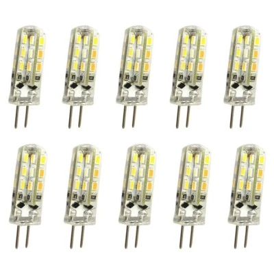 G4 LED Light Bulbs 12V 1.5W LED Corn Lamp White Warm White Red Green Blue 10Pcs - Image 1 of 4