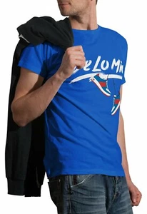 Dominican Phrase De lo mio printed Royal Blue T-Shirt - Picture 1 of 2