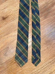 1960s Narrow Cotton Madras Tie Ivy Trad - Picture 1 of 3