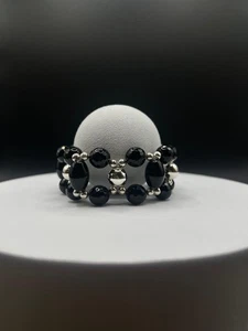 Bracciale in Argento 925 ed onice - unico e fine - MADE ITALY - Foto 1 di 3