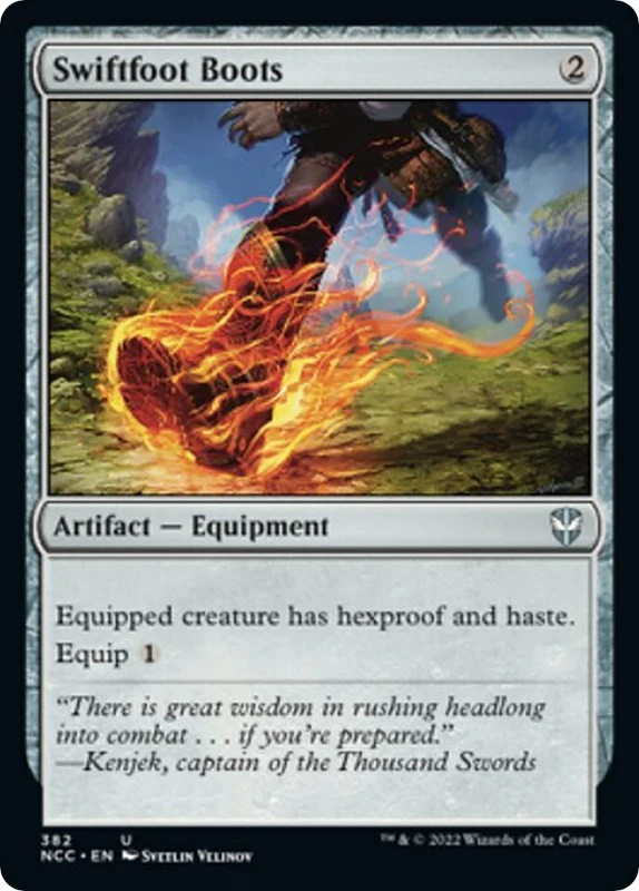 Swiftfoot Boots 382 LP Normal Commander: Streets of New Capenna MTG EN - Image 1 of 1