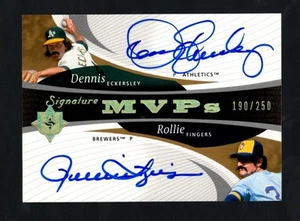 2005 UD Ultimate Signature MVP Dual Autograph Dennis Eckersley/Rollie Fingers - Picture 1 of 3