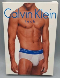 Neu aus altem Lagerbestand Calvin Klein Herren Active Tech Slip schwarz mit blauem Bund XL U5203 - Bild 1 von 5